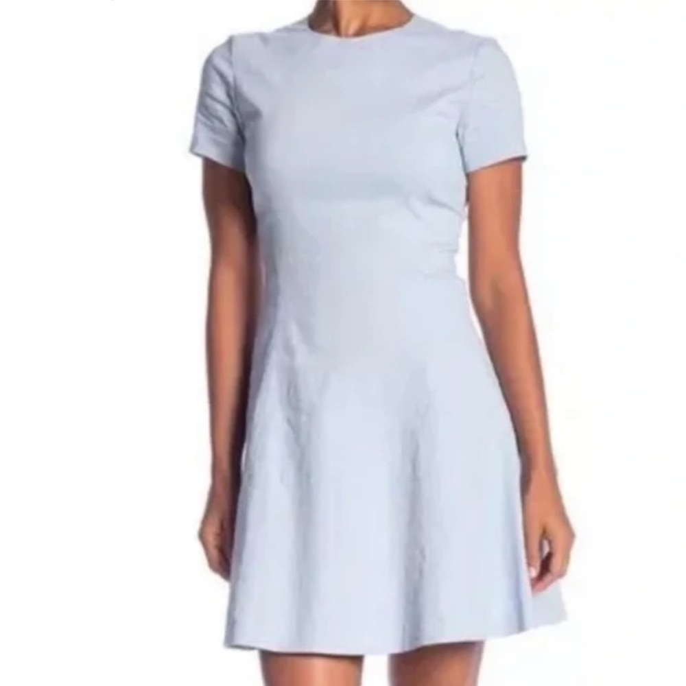 Theory Light Blue Mini Dress